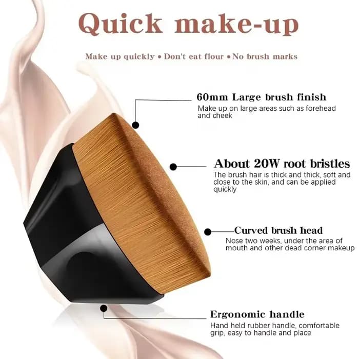 Pinceau de maquillage professionnel pour poudre
