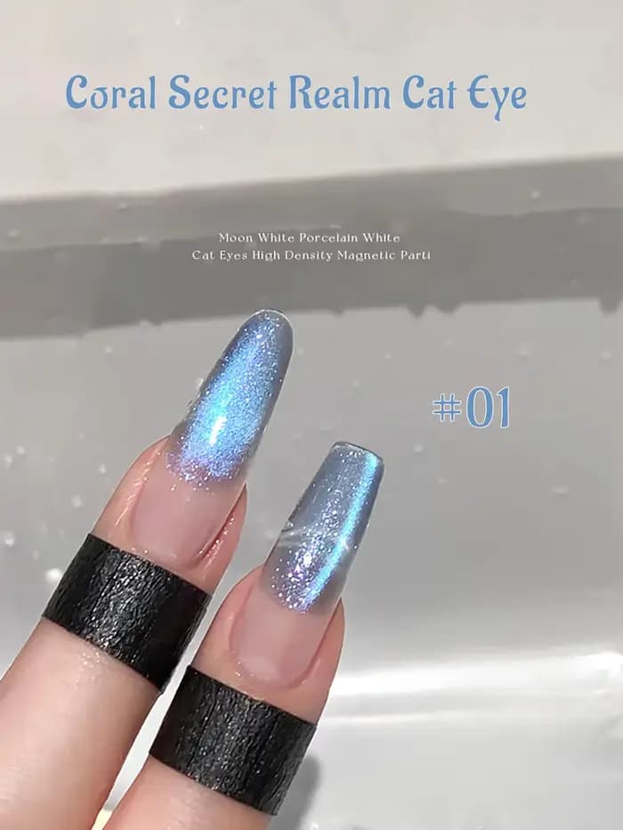 1-12 pièces ZH Printemps/Été Perles de gel pour vernis à ongles effet œil de chat