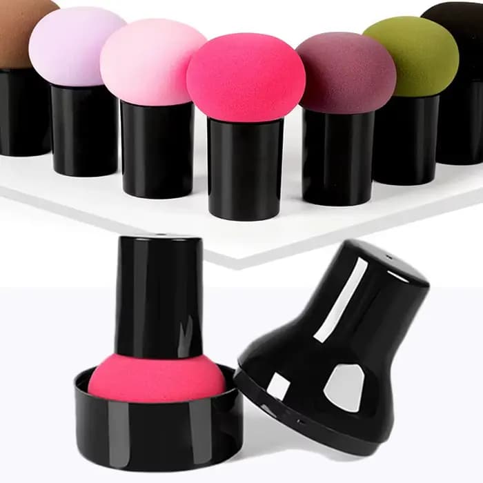 Éponge de maquillage tête de champignon