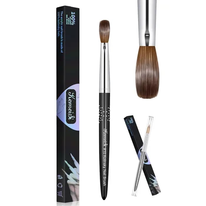 KEMEISI # 8- # Kolinsky – ensemble de 16 brosses à ongles en acrylique