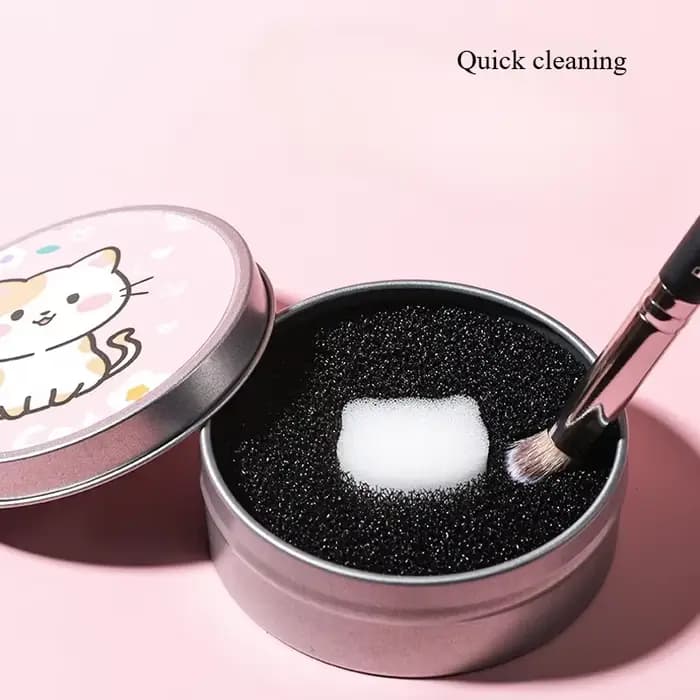 Éponges de nettoyage pour pinceaux de maquillage