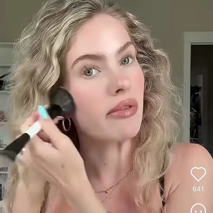 F1 F2 F3 F4 E6 EF1 mettre en évidence Blush pinceau de maquillage ambiant doux lueur Blush brosse fi