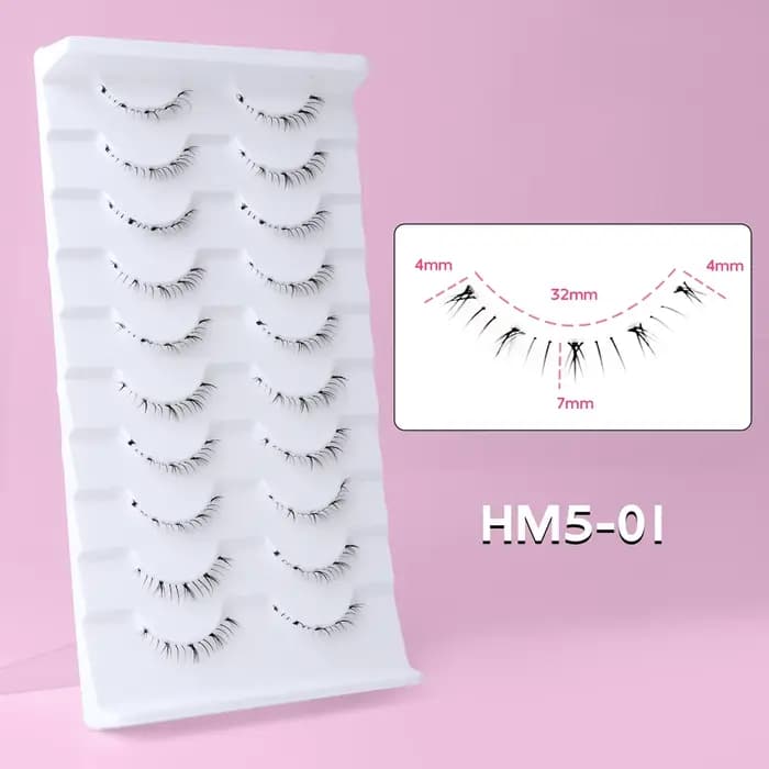 VIPUDA cils inférieurs 5/10 paires yeux coréens naturels Manga