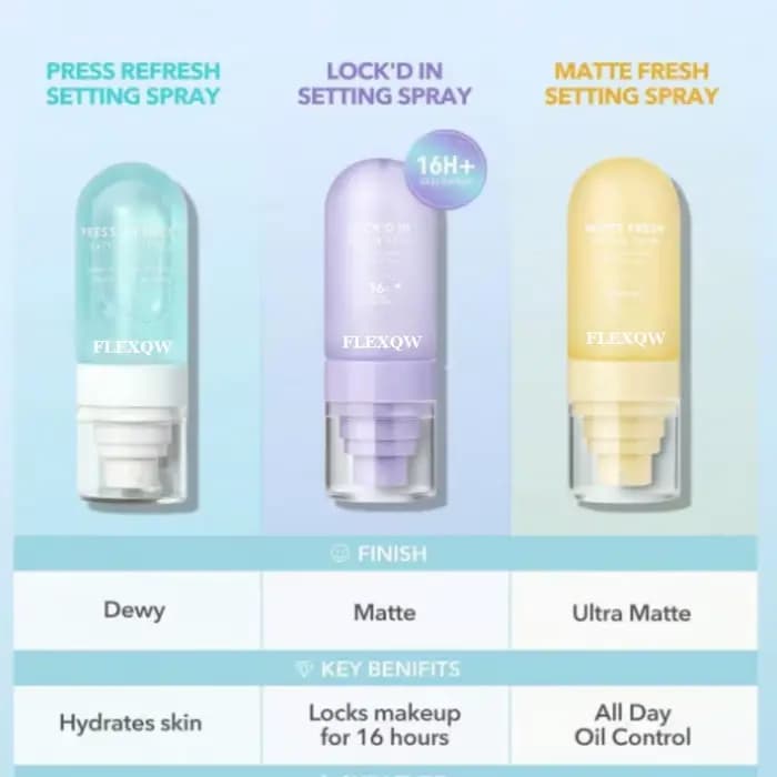 1 Spray fixateur de maquillage hydratant