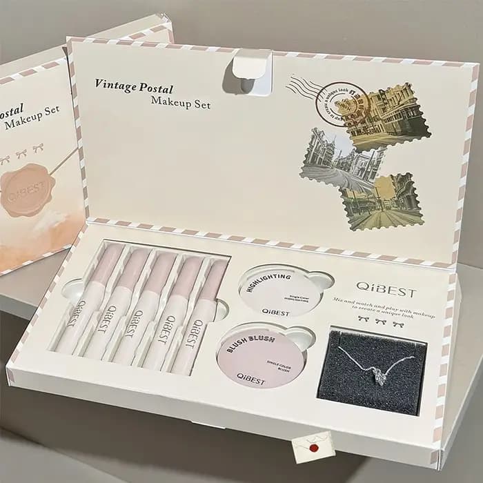 QIBEST – ensemble de maquillage rétro Mail