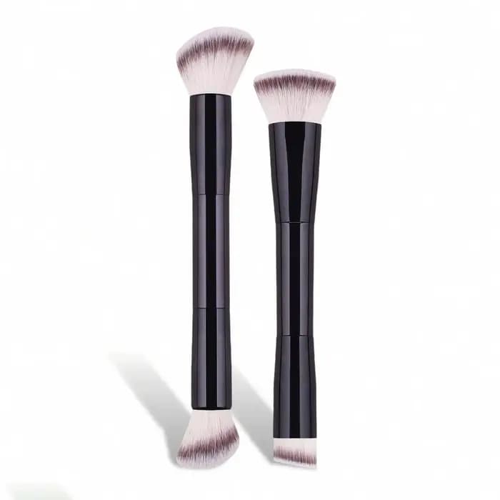 2 pièces pinceaux de maquillage professionnels à double tête, pinceau à poudre, pinceau à Blush, out