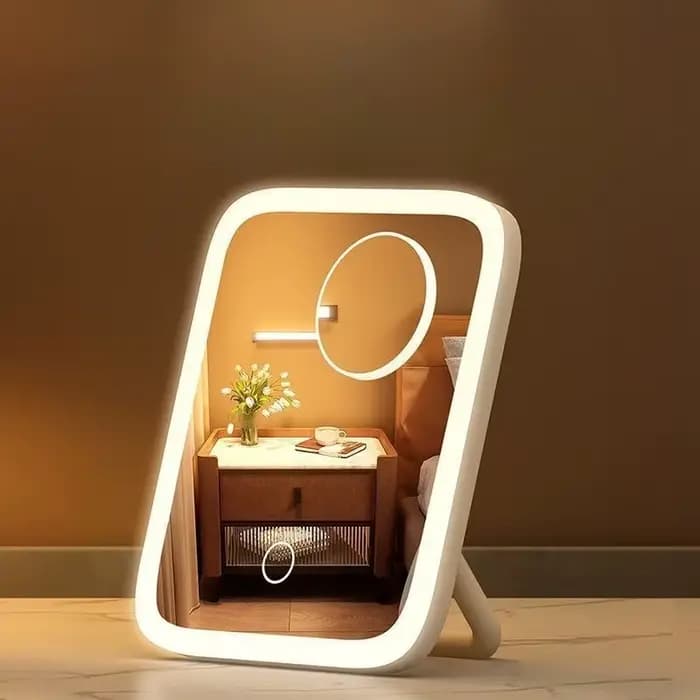 Miroir de courtoisie LED intelligent avec 360 ° Rotation