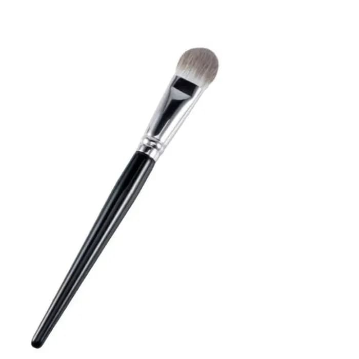 17CM coeur de pêche fard à joues brosse soyeuse en forme de langue poudre Blush crème pinceaux cheveux doux tête plate