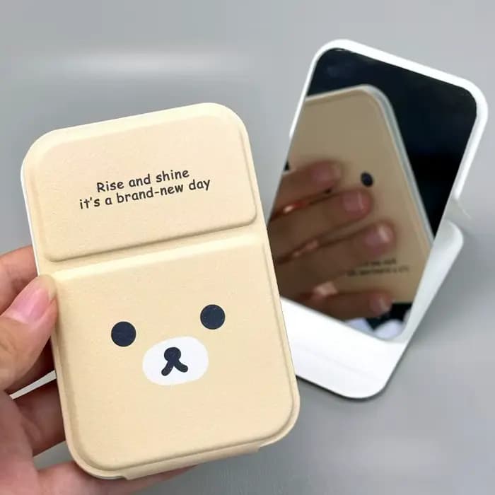 Petit miroir - Spécialisé pour les dortoirs étudiants, miroir de maquillage pour filles, miroir plia