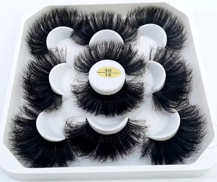 5 paires 25mm 3D vison cils en vrac russe rouleau moelleux naturel faux cils dramatique vison cils o