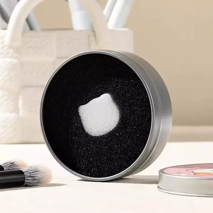 Ensemble de nettoyage de pinceaux de maquillage portables