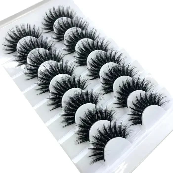 8 paires 15-22mm naturel 3D faux cils