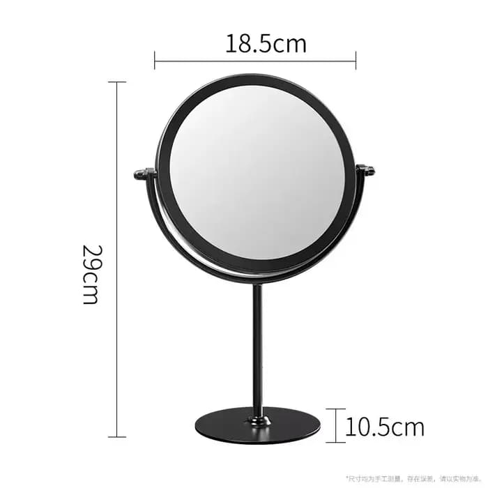 Miroir de bureau en fer rotatif à 360 degrés