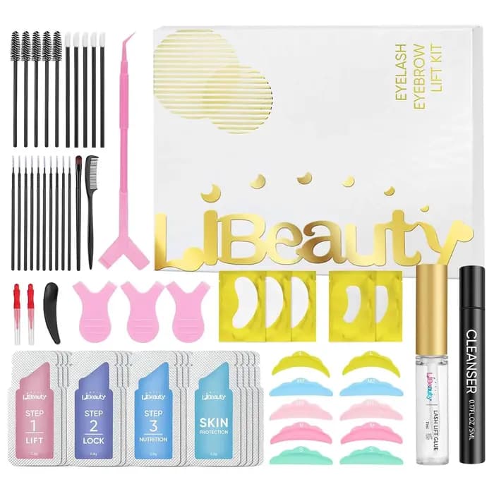 Libeauty Kit de rehaussement de cils et de stratification des sourcils 2 en 1