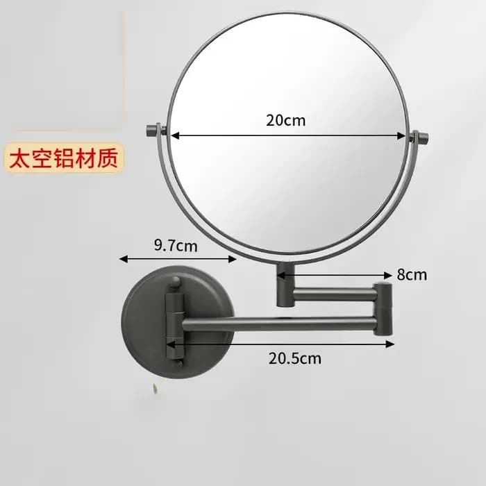 Miroir de maquillage mural pour salle de bains