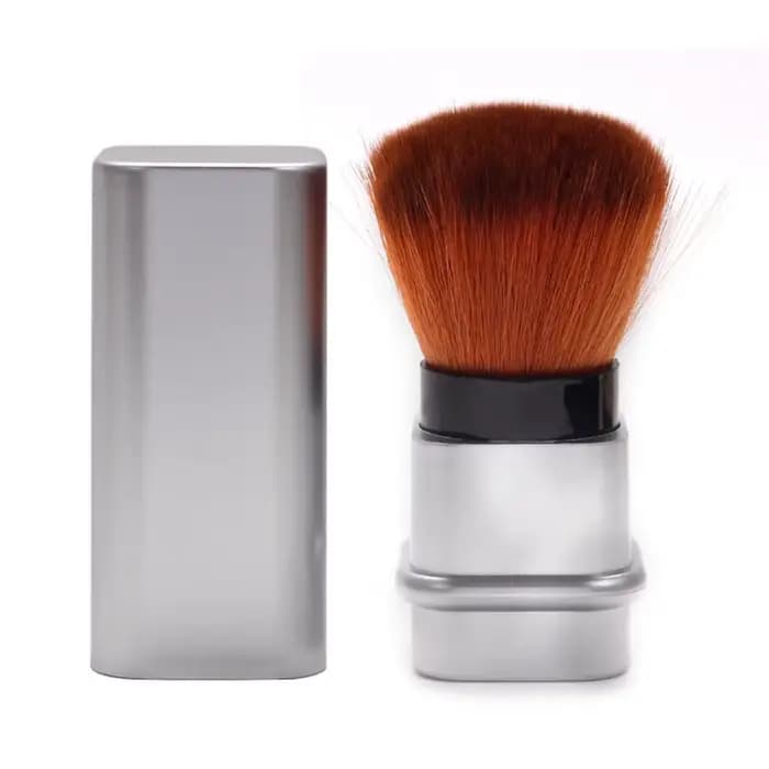 Pinceau carré rétractable simple pour fard à joues – Pinceau pour poudre libre et réglage avec couve
