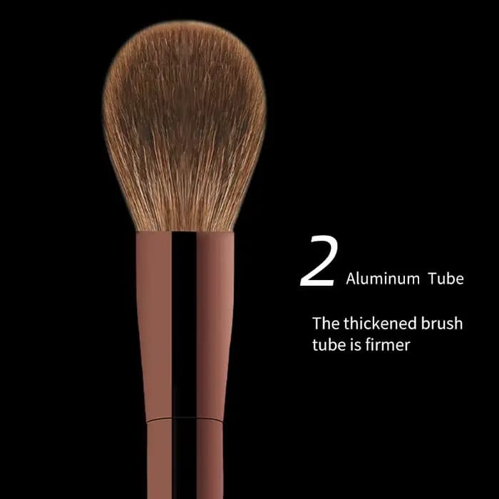 Ensemble de pinceaux de maquillage sablier, Mini brosse Portable 7 pièces, brosse en poils d'animaux doux de haute qualité comprenant fard à paupières, fard à joues, pinceau à poudre