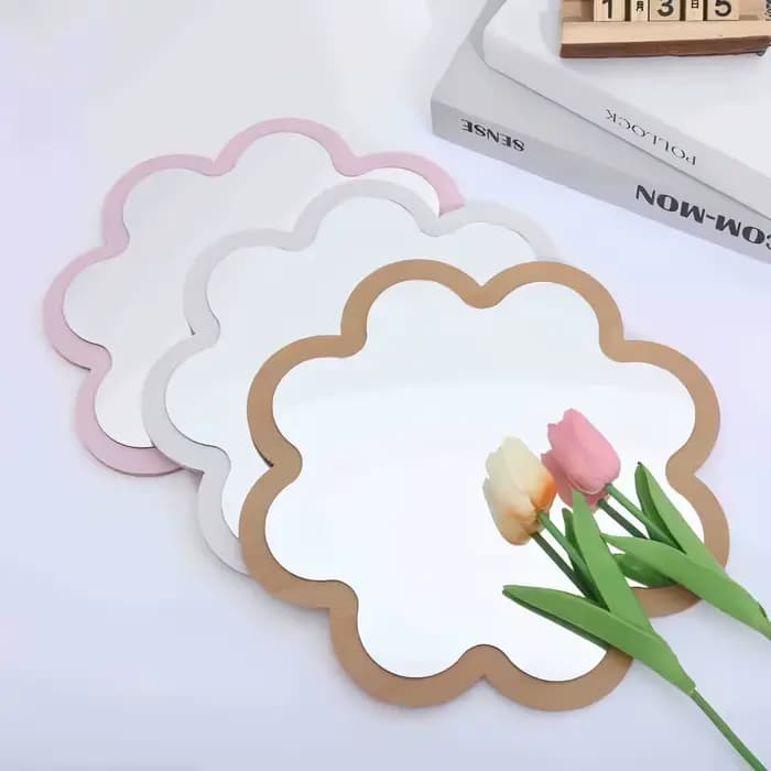 Miroir mural créatif en bois acrylique Double couche
