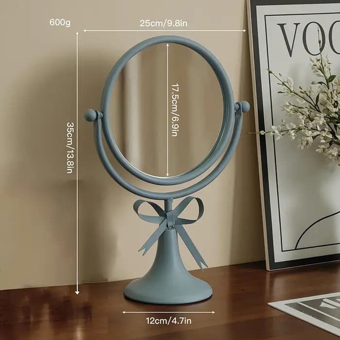 Miroir de maquillage de bureau rétro