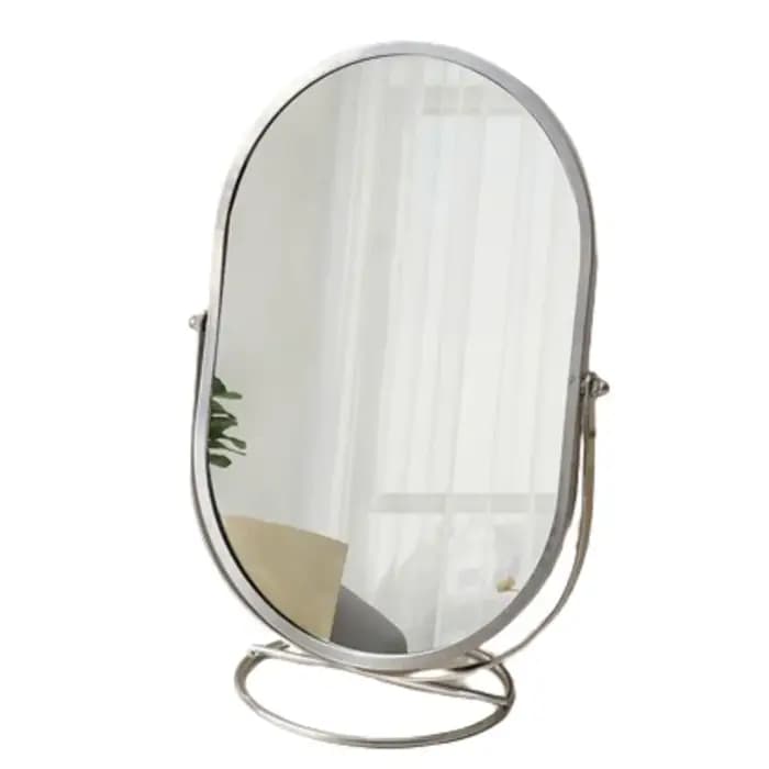 Outil de maquillage 360 ° Miroir de maquillage rotatif ovale de luxe