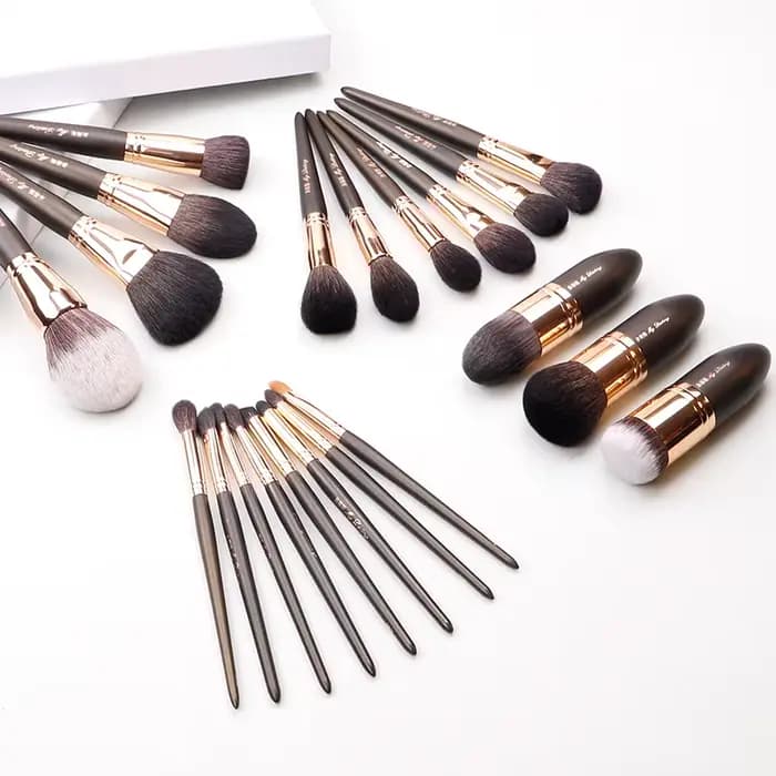 Brosse bronzante 027 grand pinceau de maquillage rond pour poudre de cheveux de chèvre