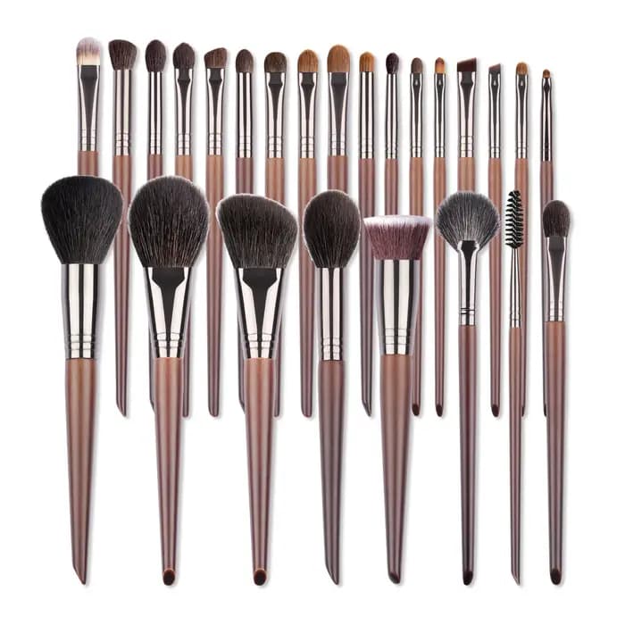 OVW – ensemble de pinceaux de maquillage en poils de chèvre naturels
