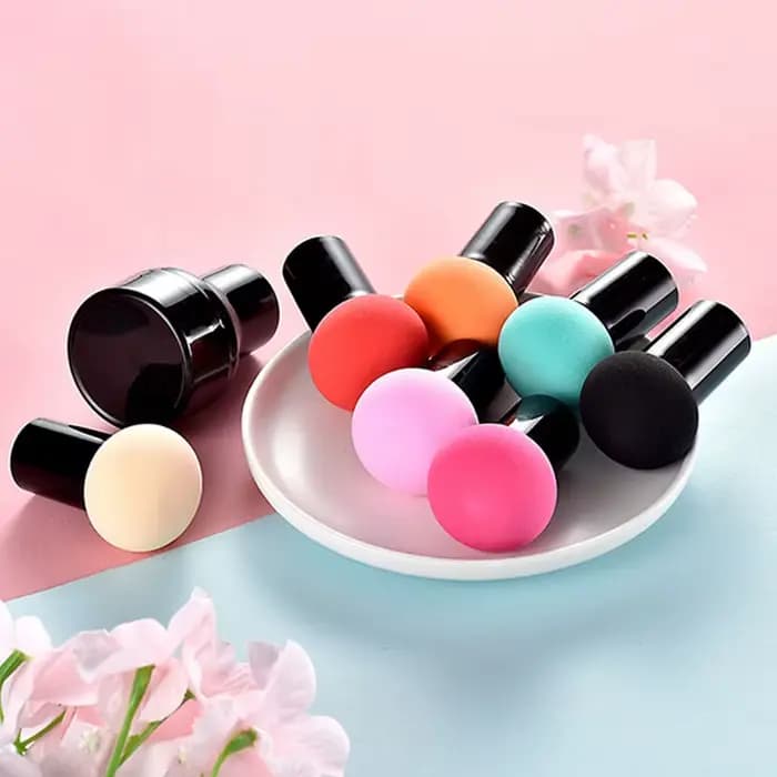 Éponge de maquillage tête de champignon pour femmes