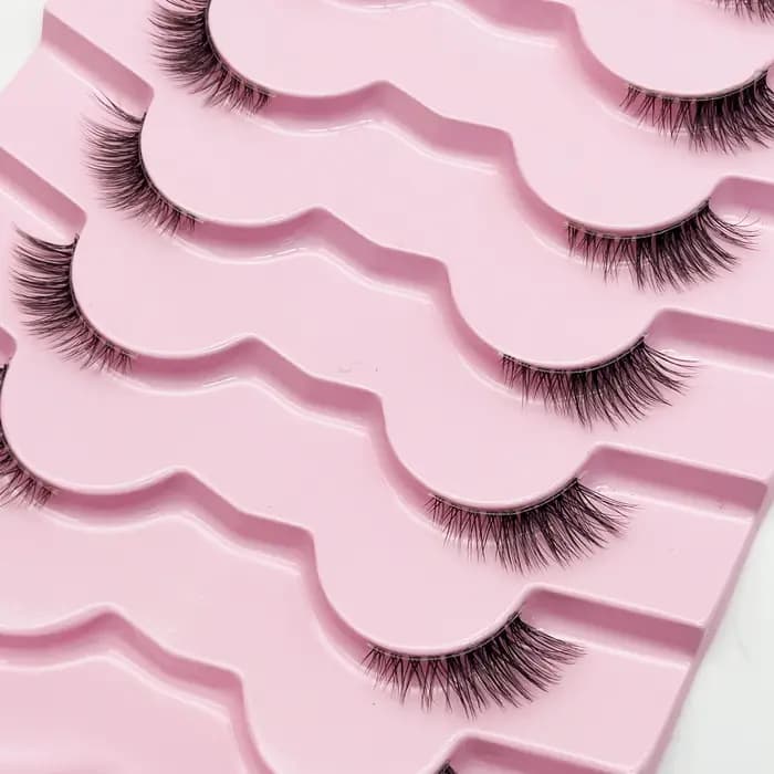 7 paires de cils de renard de longueur mixte 3-5-9mm, boucles D, faux cils fins en vison, moelleux,