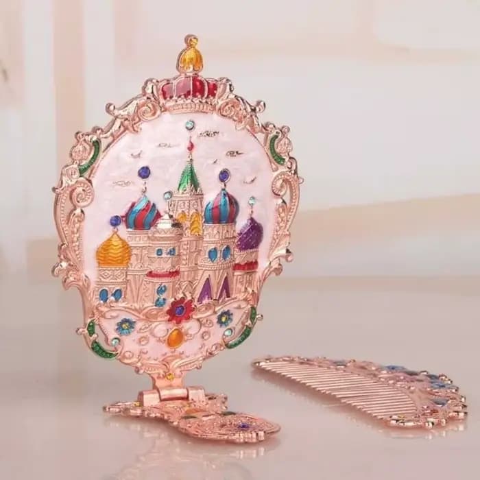 Miroir De maquillage à main Vintage esthétique petit