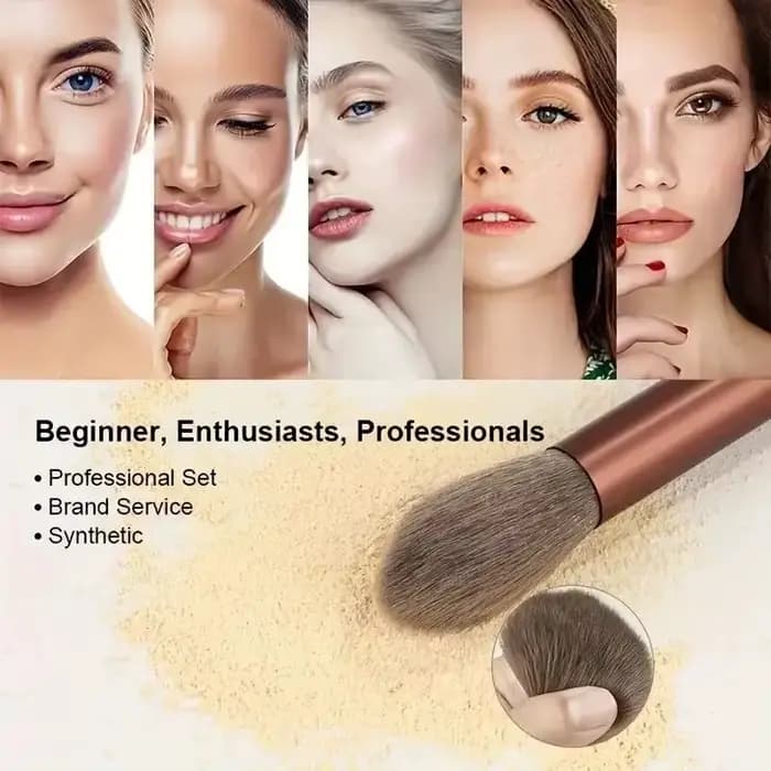 Ensemble de pinceaux de maquillage doux et moelleux, fond de teint cosmétique, poudre, fard à barrag