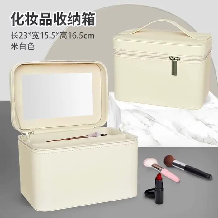 Trousse de maquillage avec grand miroir