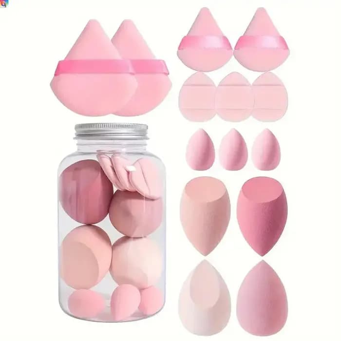 Nouvel ensemble de 14 éponges de maquillage