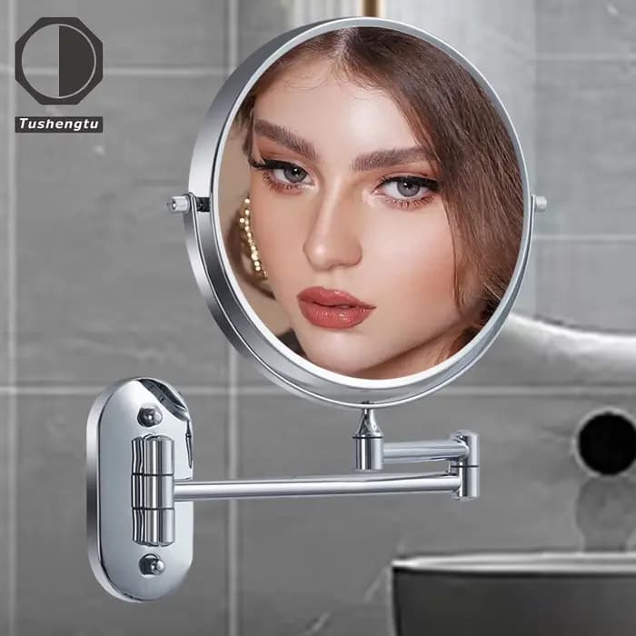 TUSHENGTU Miroir de maquillage mural pivotant 360 de 8 pouces