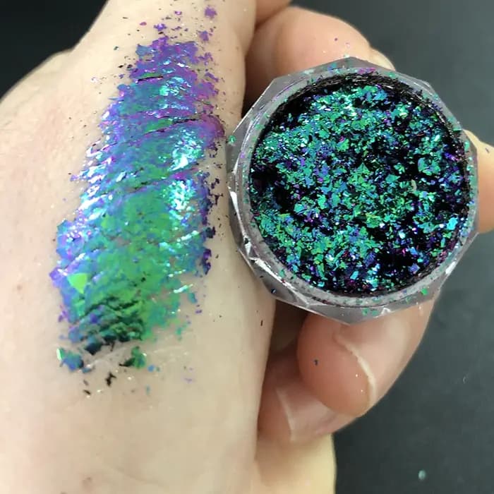 9 couleurs magique Aurora Chrome poudre à ongles effet miroir néon caméléon