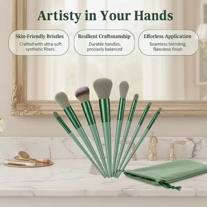Ensemble de pinceaux de maquillage professionnels