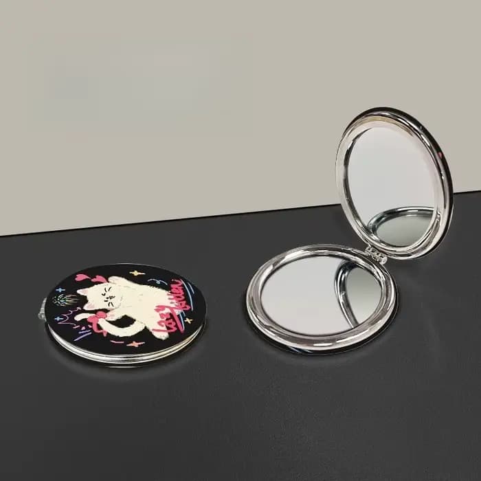 Couverture moderne miroirs maquillage coeur noir Design esthétique miroir Kawaii Cool créatif Espejos Decorativos décoration de la maison